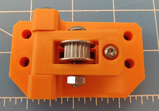 Completed Belt Tension Arm installed in Idler Mount