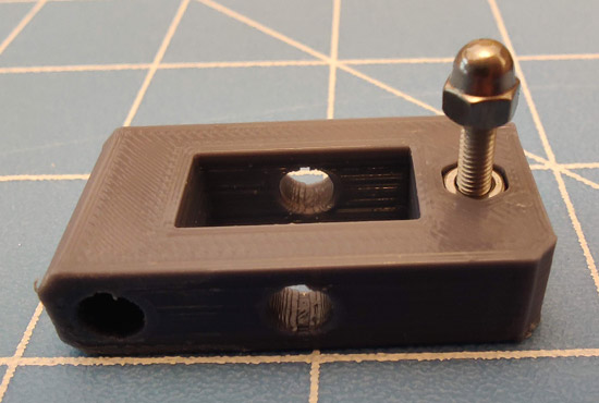 M3 Screw, M3 Nut, and M3 Cap Nut installed