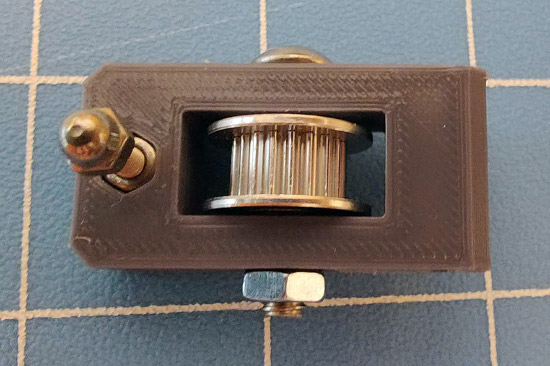 M5 Screw, GT2 Idler Pulley, and M5 Nut installed