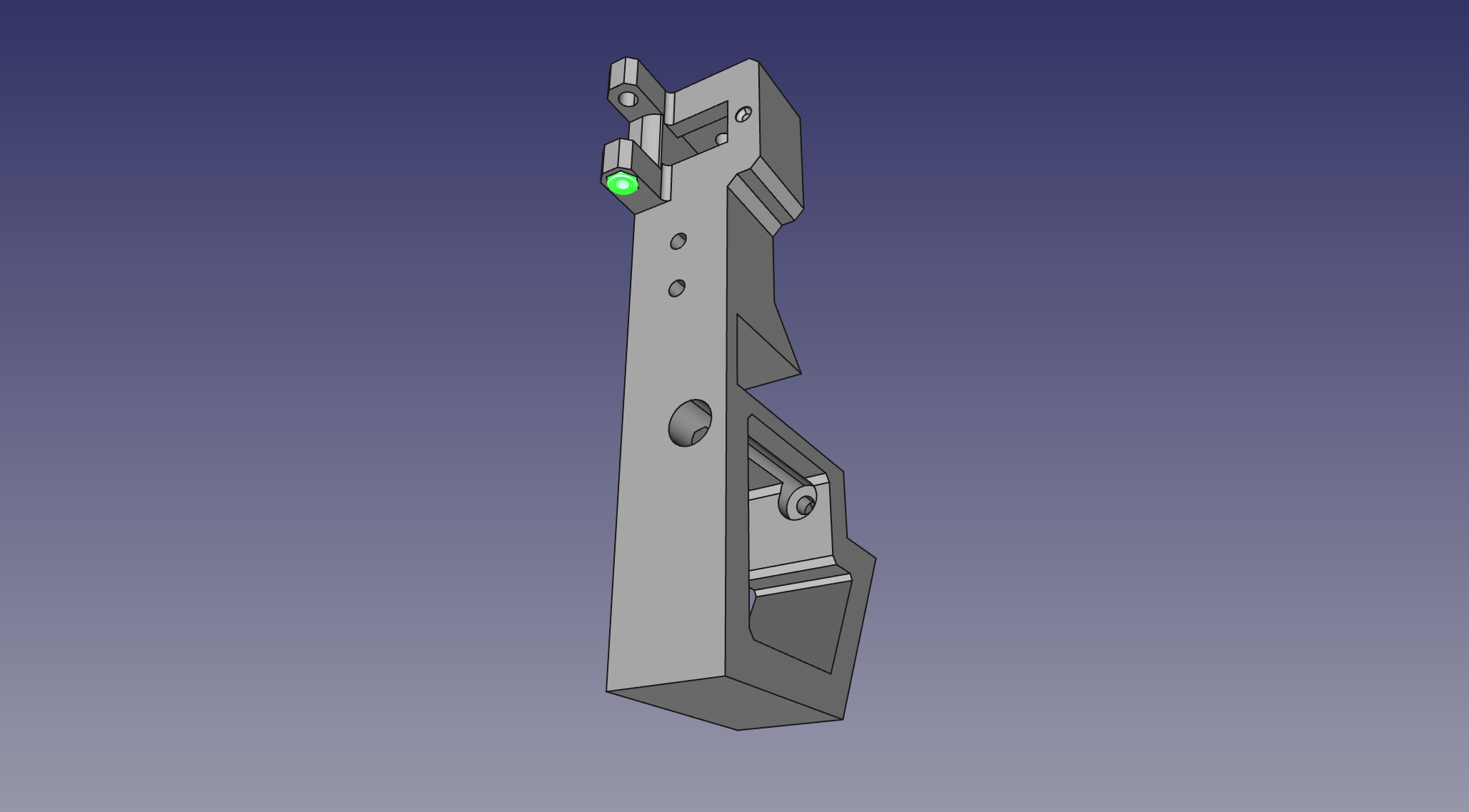 M5 Nyloc Hed Nut positioned in Front Left Leg