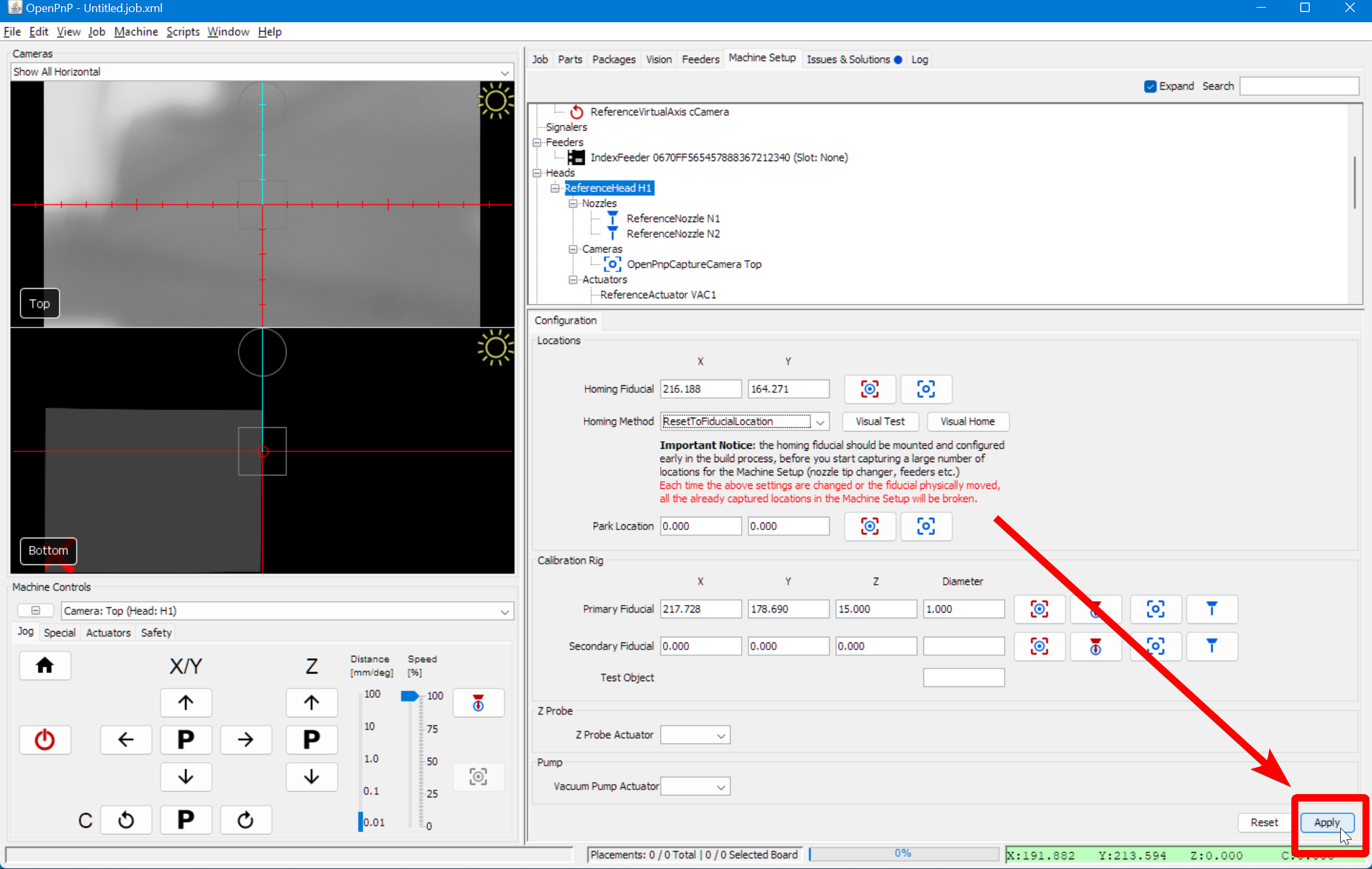 Save the homing technique