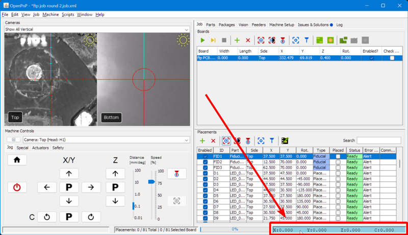 Switch the digital readout to relative mode